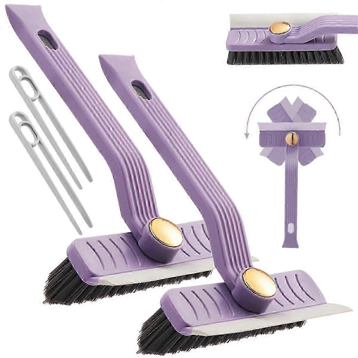 Multi-Function Rotating Crevice Cleaning Brush with 360-Degree Rotation for Household Cleaning