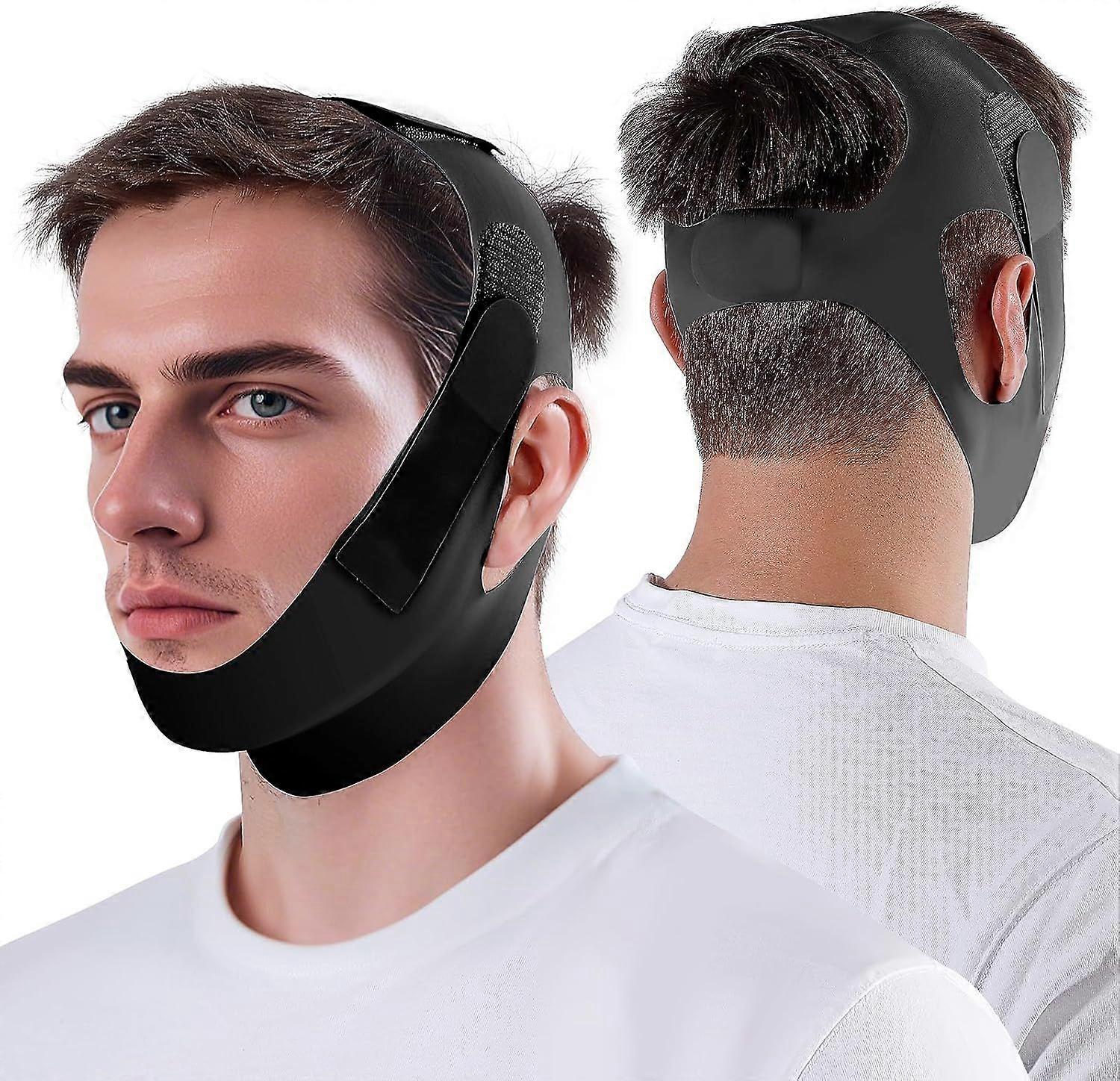 Anti Snoring Chin Strap Adjustable, High Elasticity Traceless Chin Strap for