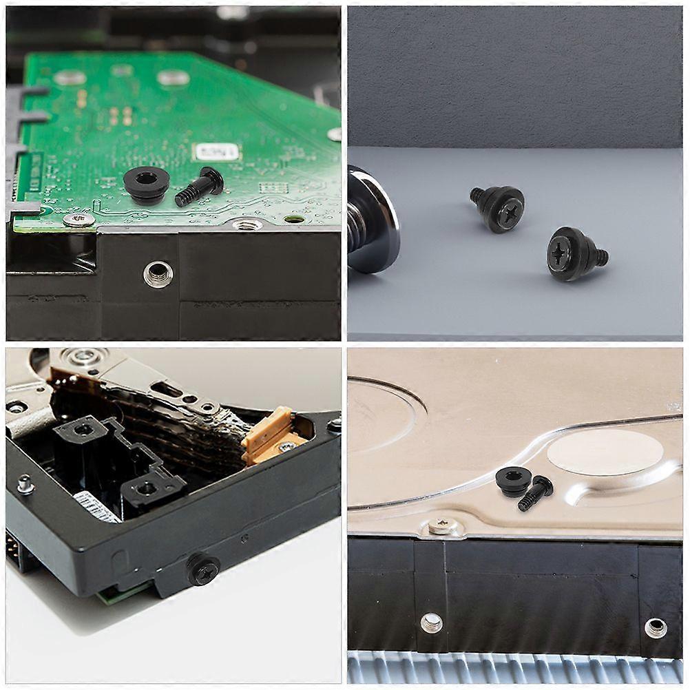 15pcs Hard Disk Mounting Screws Shock Absorbing Screws Anti Vibration Computer Repair Mounting Hardware Kit for HDD and SSD