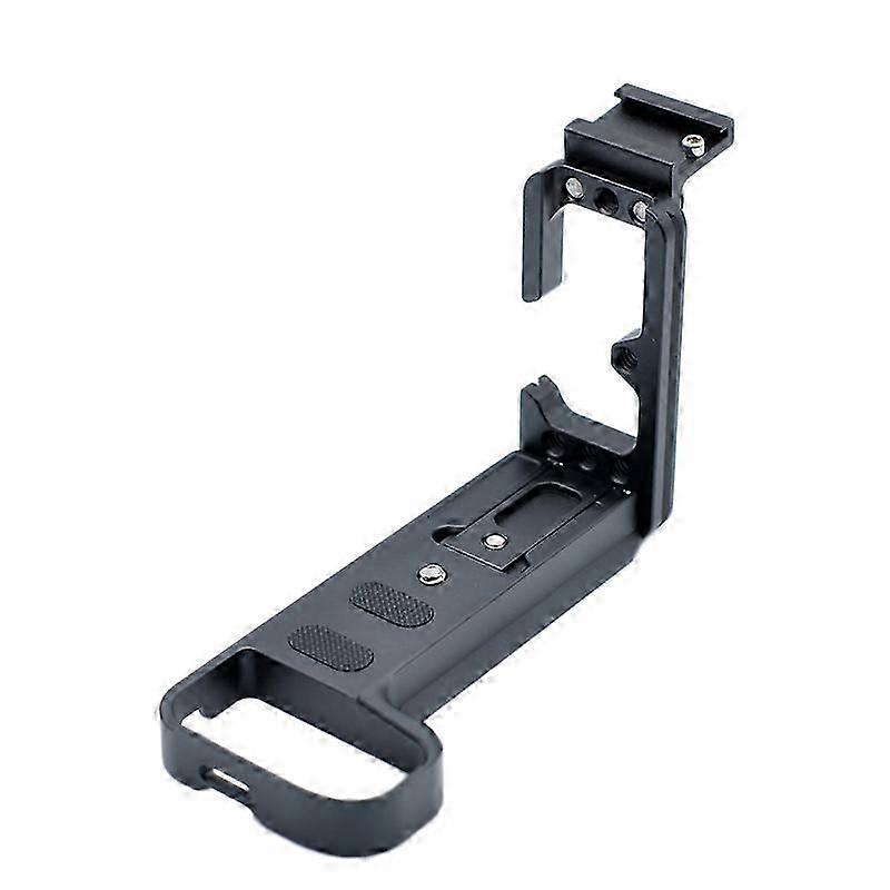 Vertical L Bracket Plate for XS10 Camera Stretchable Adjustable Quick Release QR L Plate -A with Seat Black