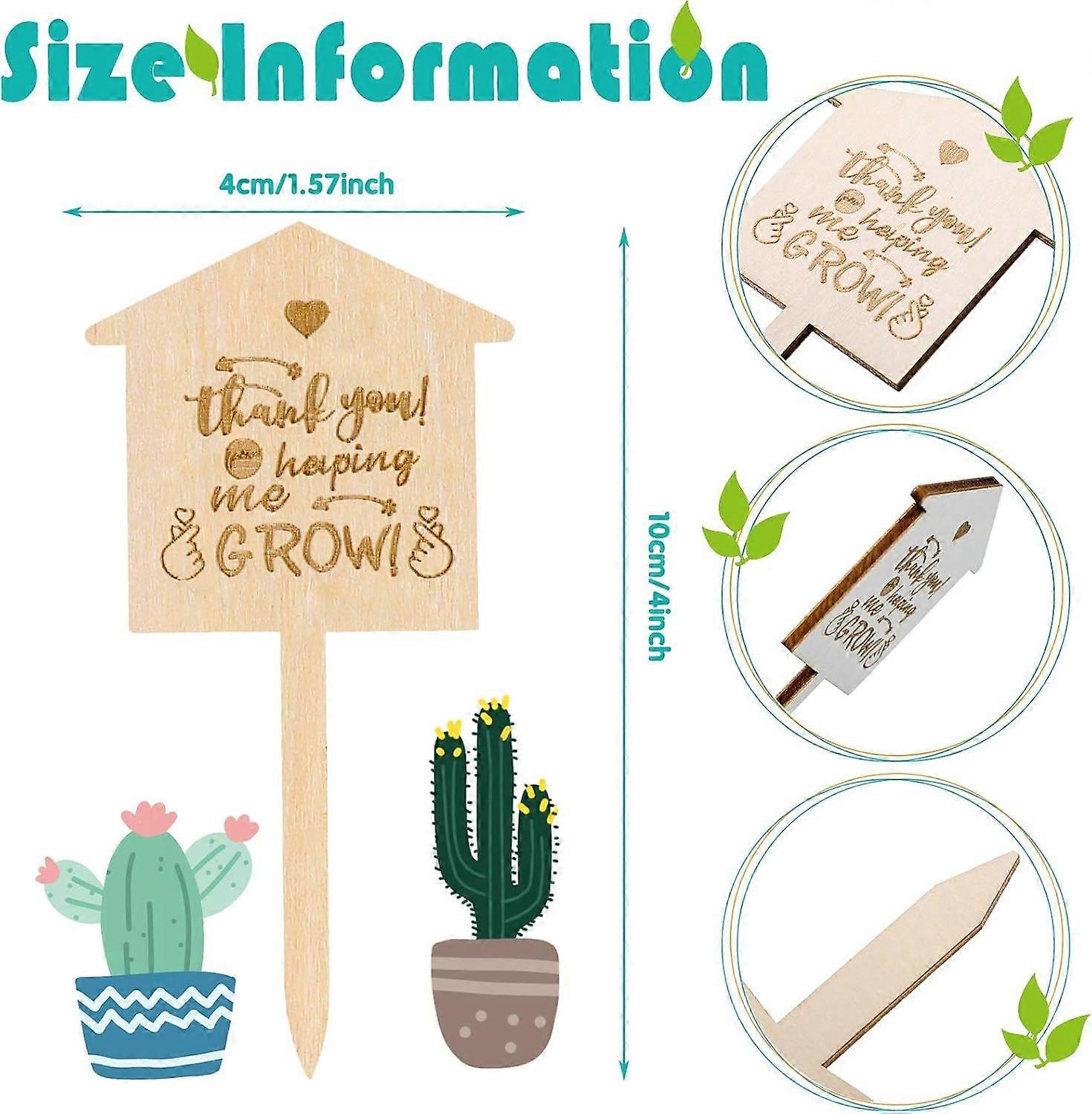 200pcs Plant Tags T-Shaped Ground Insert Labels Plastic for Fruit Trees Flowers