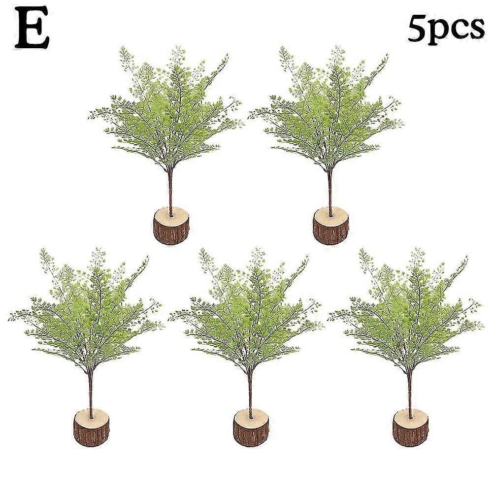Planta de samambaia artificial arbusto decoração 5pcs grama persa