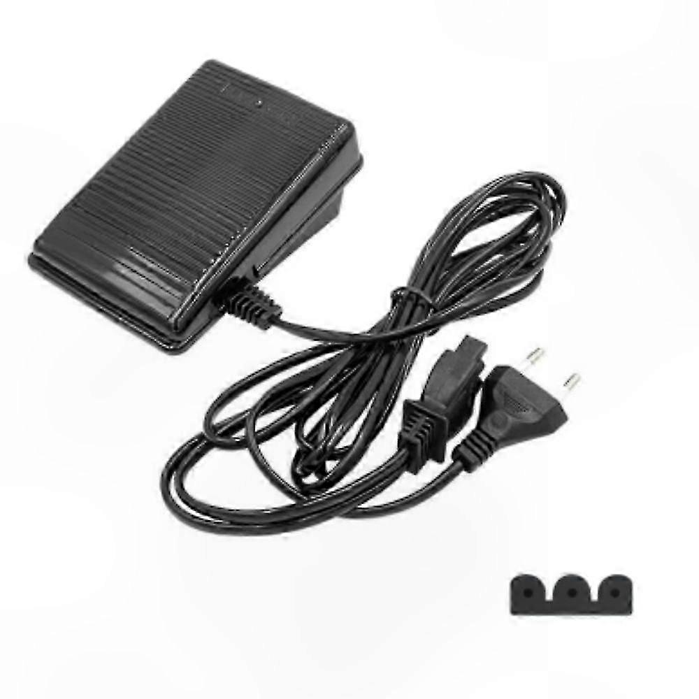 Universal Sewing Machine Foot Pedal with Power Cord, 220V EU Plug Compatible with Various Models