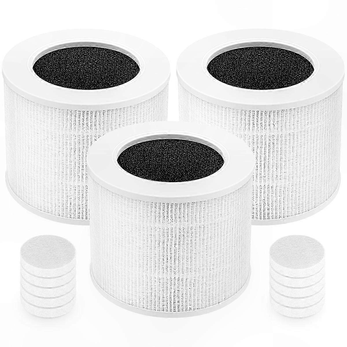 H13 True HEPA 3-in-1 Replacement Filter for Core Mini Air Purifier, 3 Pack