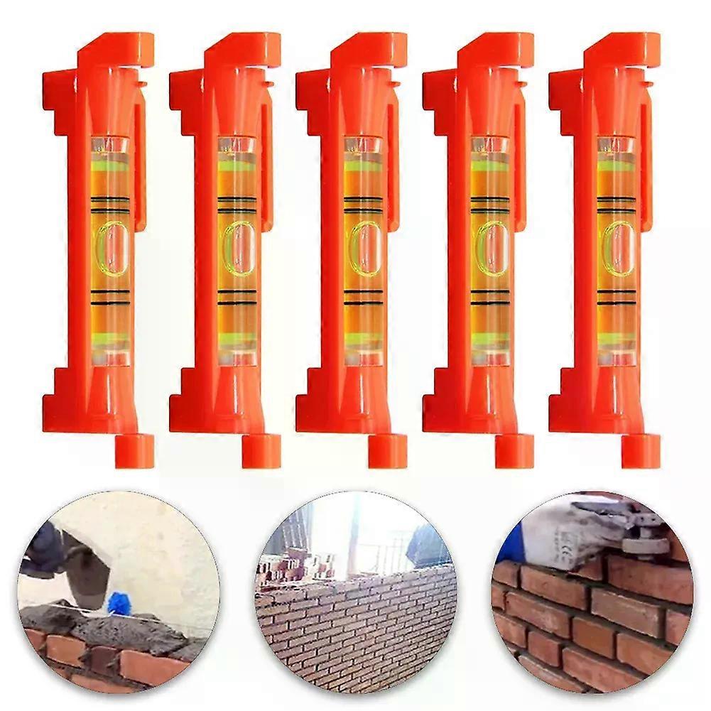 5pcs Line Hanging Bubble Level Gradienter For Building Construction String Level Mini Horizontal Bubble Spirit Levels Tools