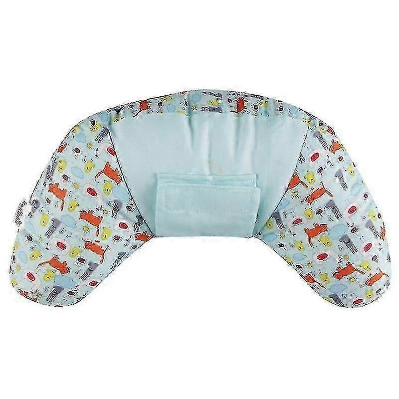 Sky Blue Shoulder neck head Support Side Sleeping Pillow