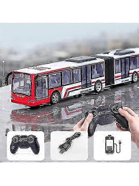 Remote Control Double Decker Bus with Light Simulation for Kids Toy RC Vehicle