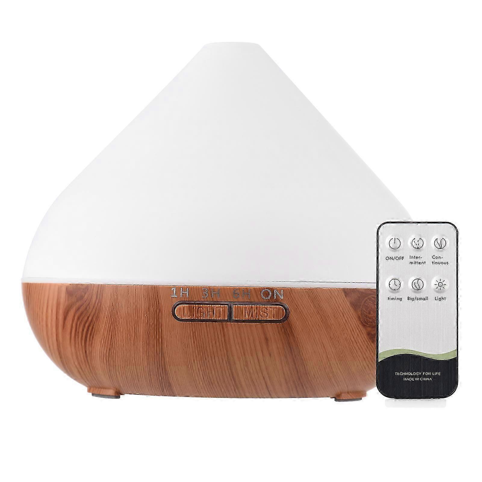 500ml Large Capacity Essential Oil Aromatherapy Diffuser Fragrant Oil Air Humidifier Vaporizer with Colorful Lighting Remote Control Timer for Home Be