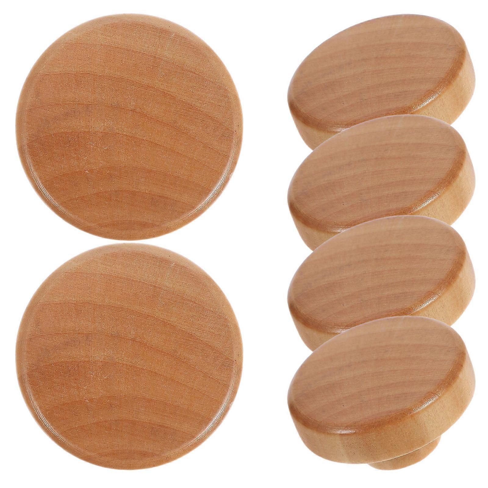 Rustic Wood Cabinet Handles Round Drawer Pulls For Kitchen Cabinets And Wardrobes 24Pcs Easy Installation