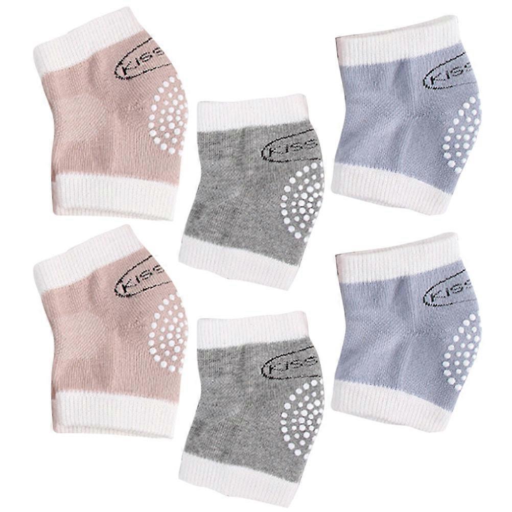 Baby Knee Pads Cotton Elastic Protector for Crawling 3Pairs Kids