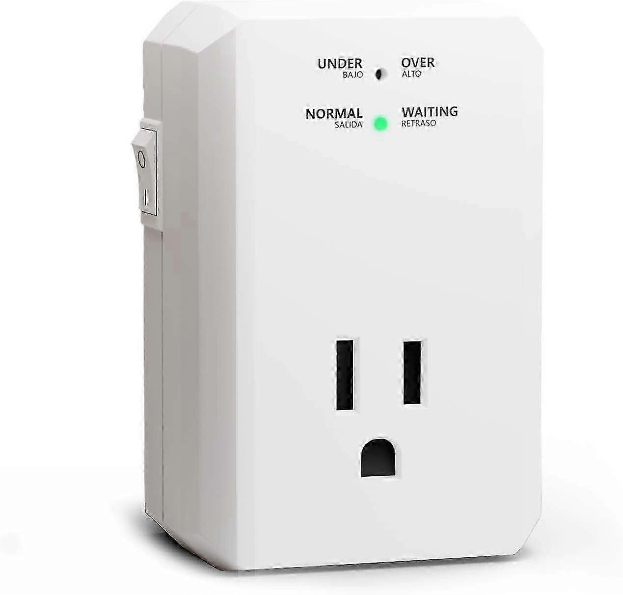 Single Outlet Surge Protector, Small Surge Protector Wall Tap with Ground