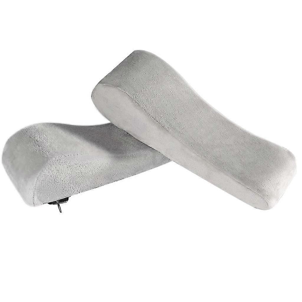 2025 2Pcs Memory Foam Armrest Cushion Pads Elbow Arm Rest Chair Armrest Pads Gray