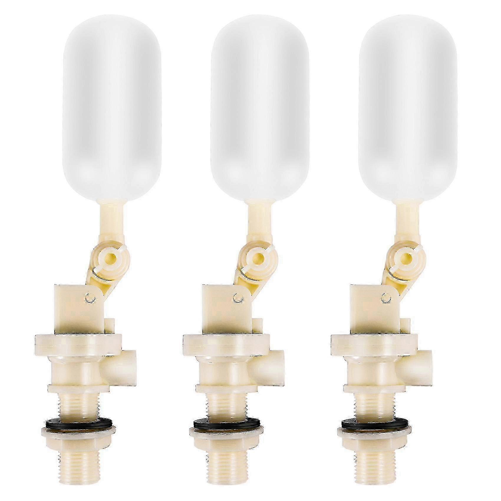 Automatic waterer float valve set - 3 pack for livestock trough horse cattle sheep