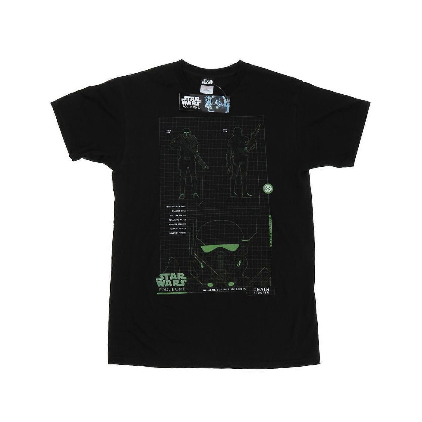 Camiseta esquemática Star Wars Mens Rogue One Death Trooper