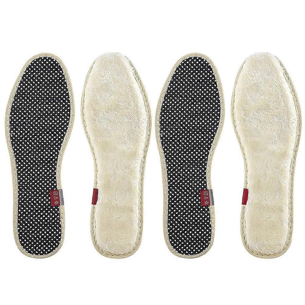 Shoe For Cold Weather 2 Pairs Keeping Breathable Thickened Design For All Shoes Sizes In Beige