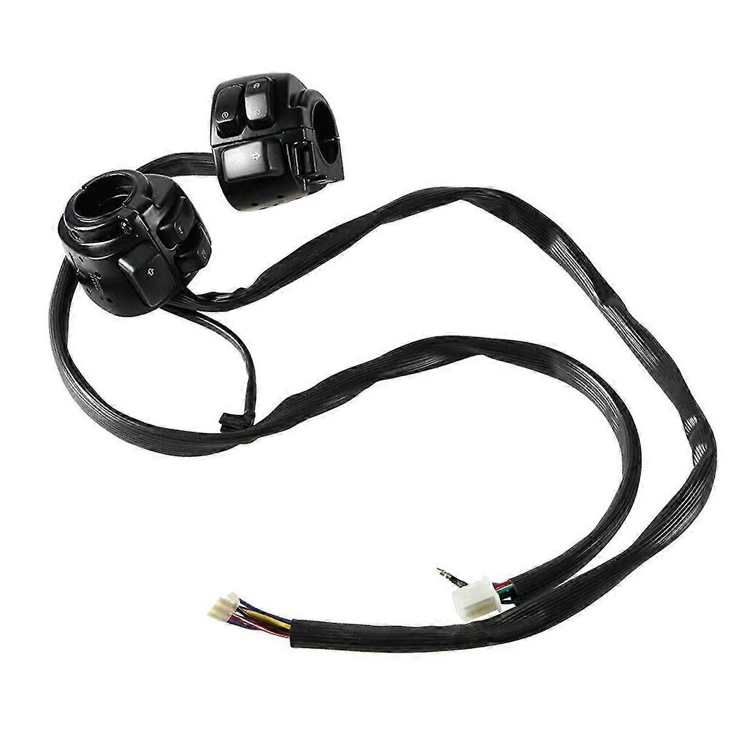 Interrupteur de commande de guidon 1 pouce + faisceau de câbles pour Dyna FXDF FXDWG Softail