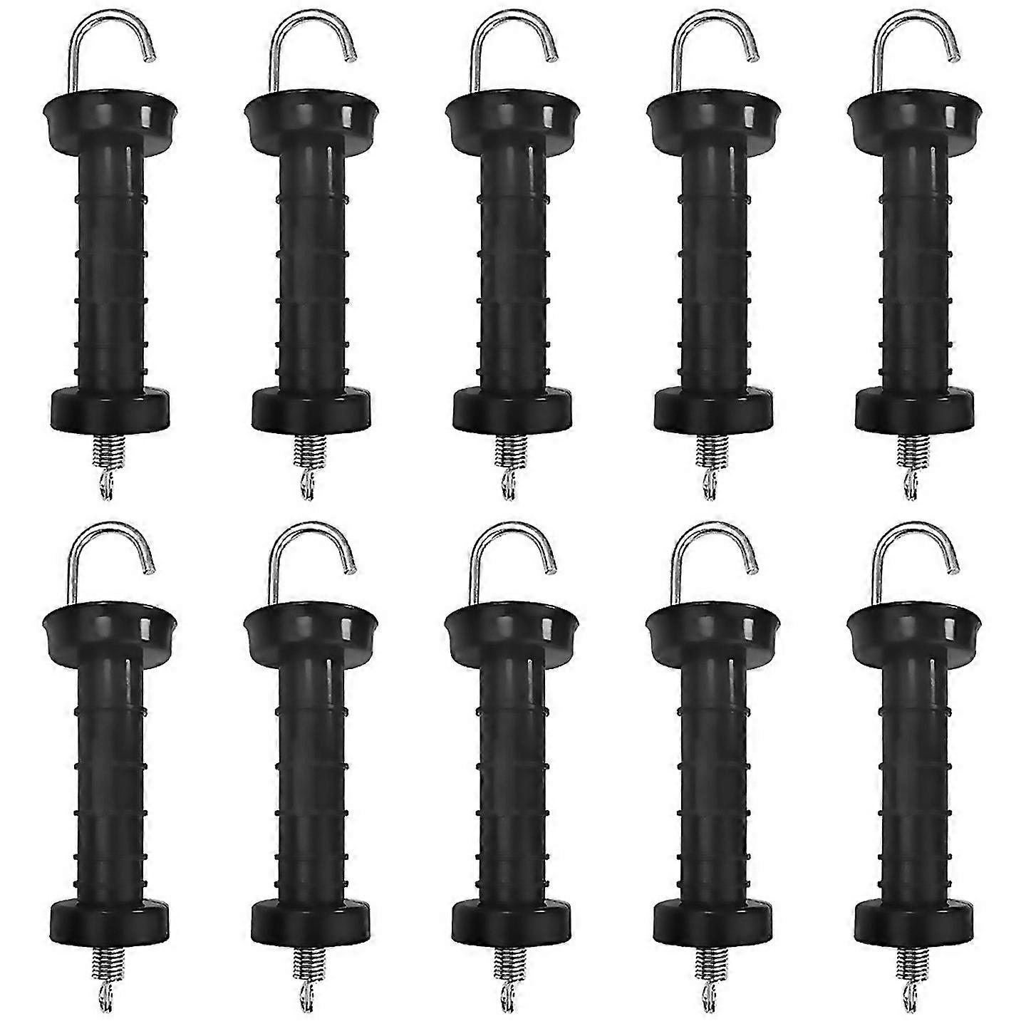 For 10 Pcs Gate Handle For Electric Fence Insulated Spring Tension