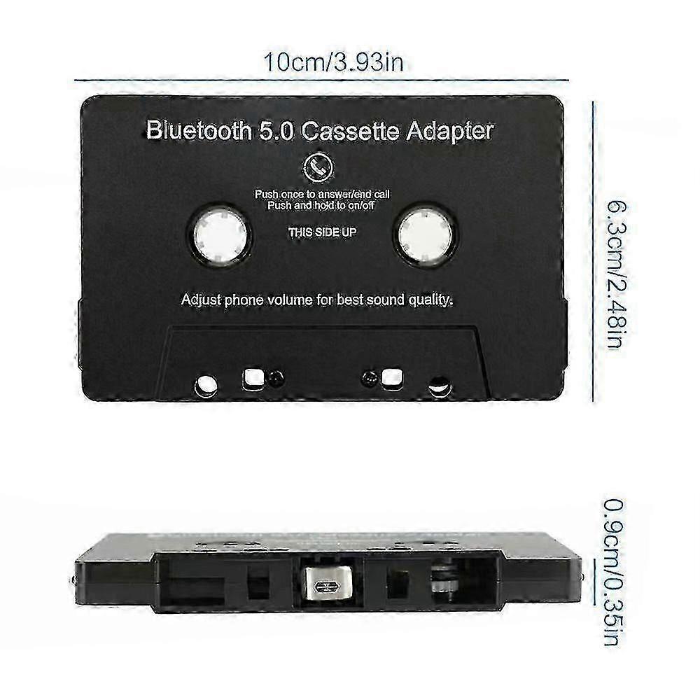 Universal Bluetooth 5.0 Cassette Adapter for Car Stereo Audio Streaming