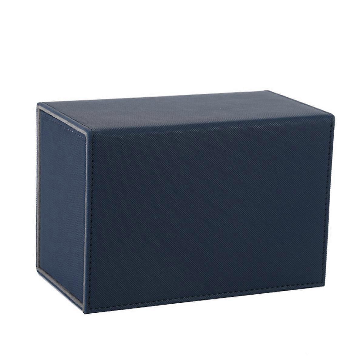 Card Deck Box, Premium Card Box with Flip Dice Tray ,blue