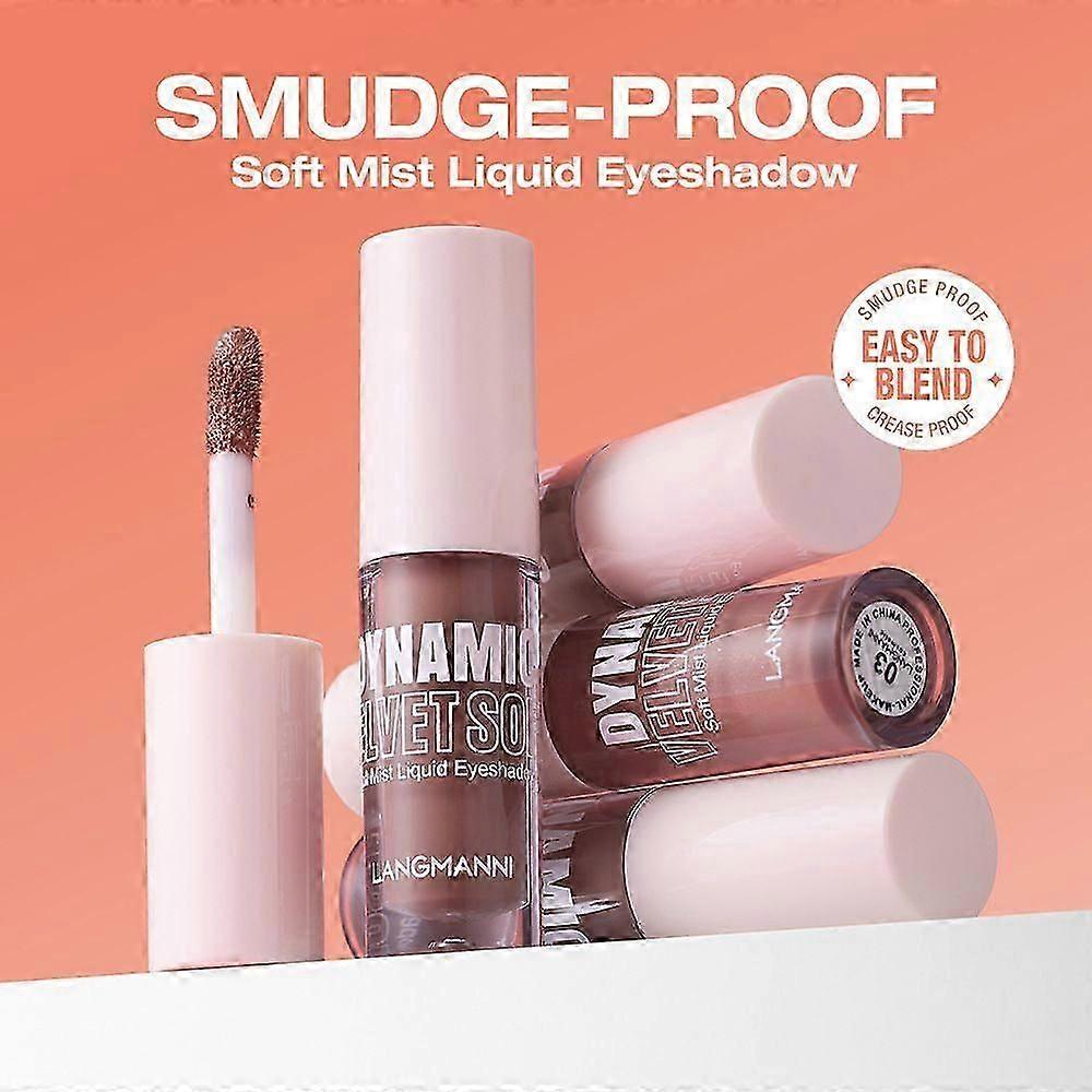 8 Colors Matte Liquid Eyeshadow With Subtle Shimmer Set Waterproof Long-Lasting Neutral Naked Smooth Creamy Eyeshadow Lightweight