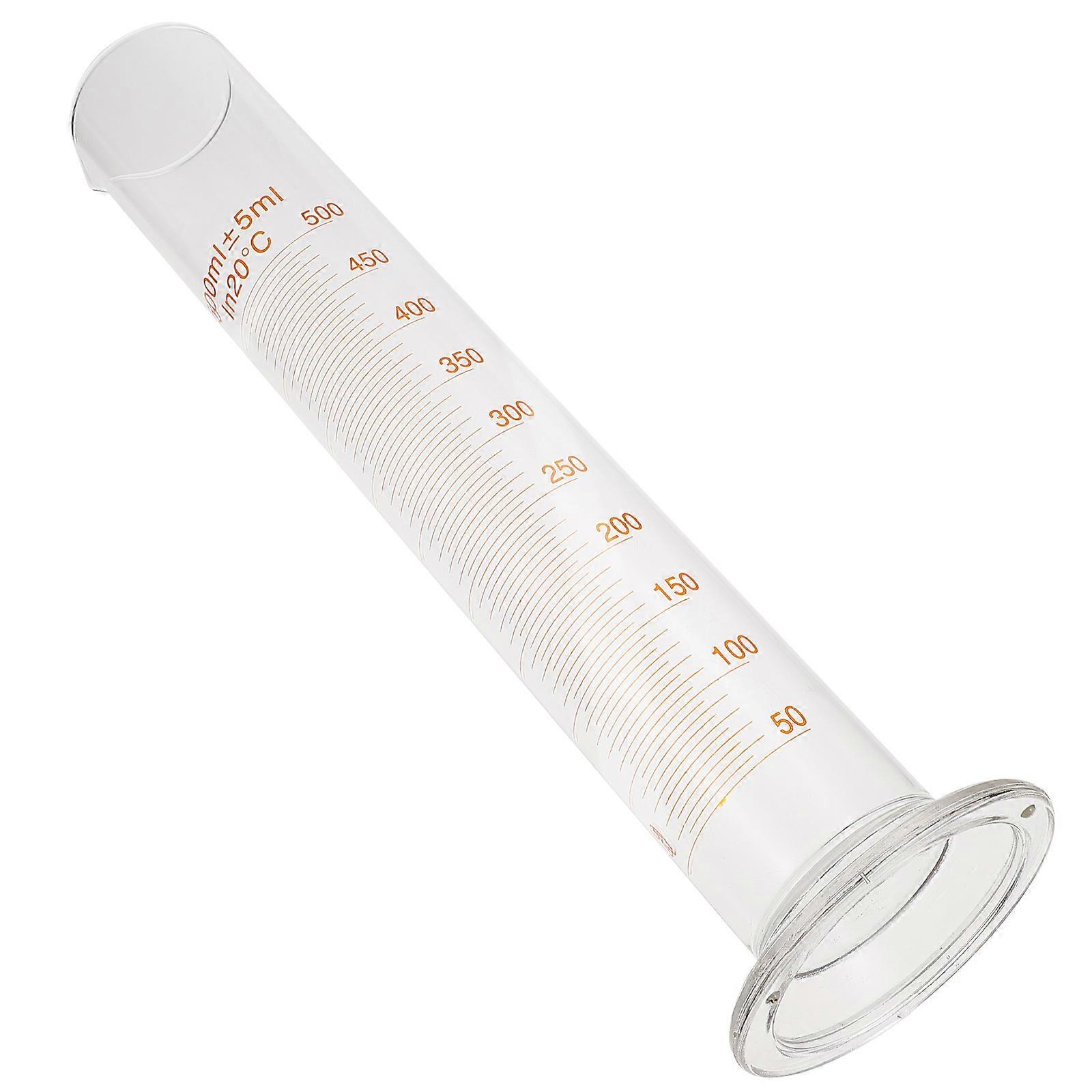 Laboratory Measuring Cylinder Cylindrical Glassware for Home Science Experiments Transparent Borosilicate Measuring Tool 1Pack