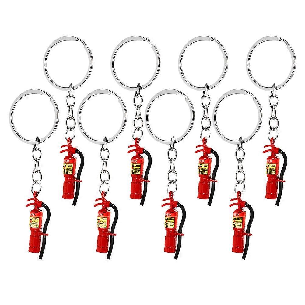 Fire Extinguisher Keychain Mini Alloy Keyring for Hanging 24Pcs