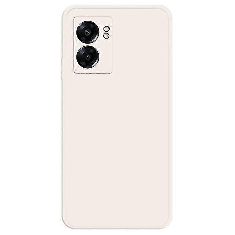 Compatible For Oppo A57 (2022) 5G / A77 5G Bump Proof Rubberized TPU Phone Case with Microfiber Lining Straight Edge Cell Phone Ba