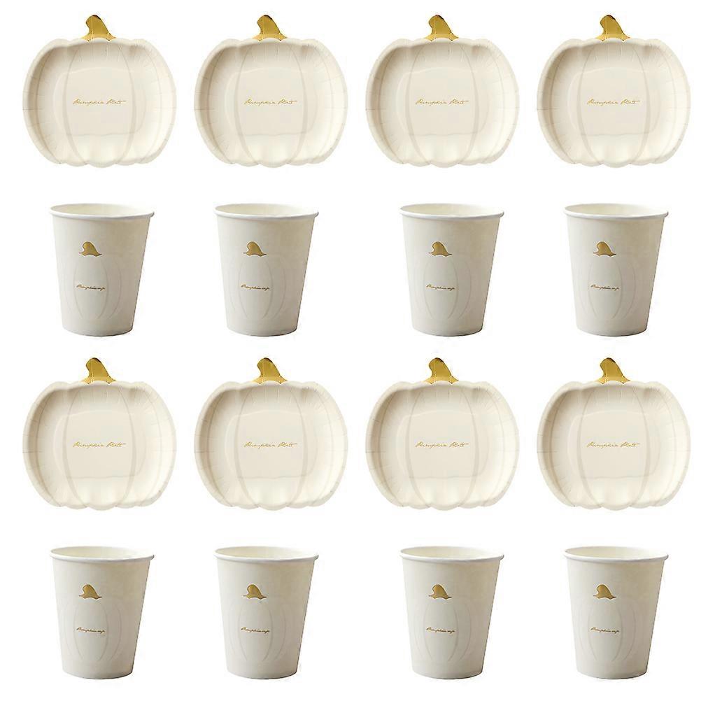 Paper Set Pumpkin Shape for Party 1Set