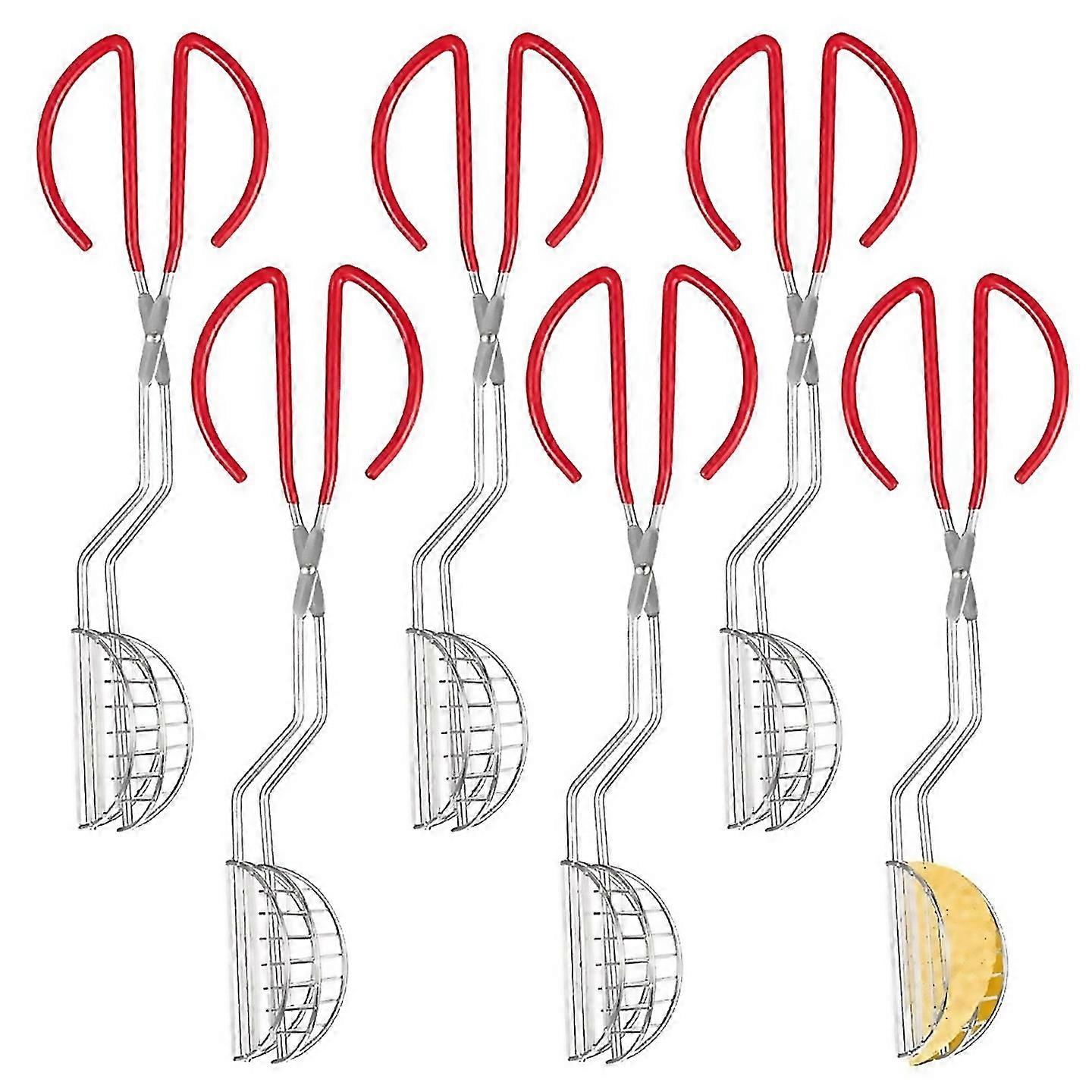 6 Pcs Taco Shell Tong With Clip  Homemade Taco Shells Making