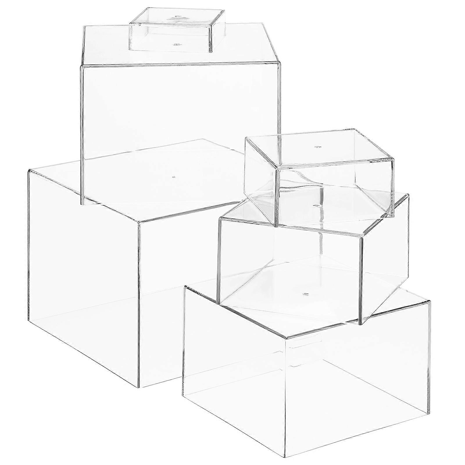 Clear Dessert Stands 1 Set Multi Tiered Design For Birthday Celebrations Unique Pastry Display Racks Easy To Pcs