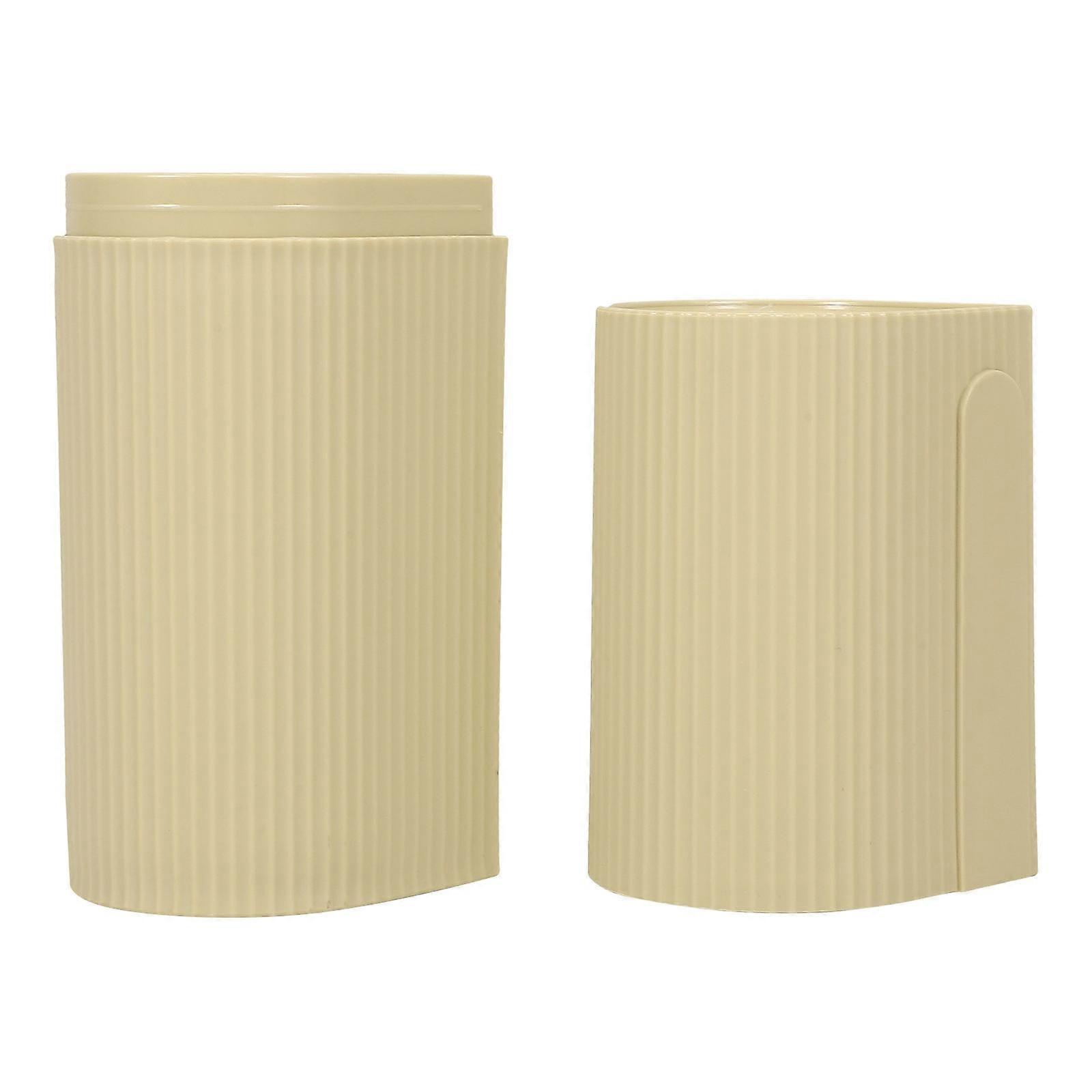 Portable Toothbrush Holder 4Pcs Rectangular Case For Leisure Travel Toothbrushes Durable Storage Solution
