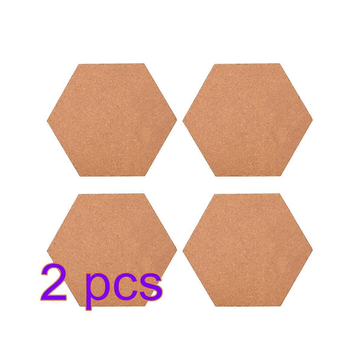 Cork Board for Photo and Message Holding 8Pcs Hexagon Shape