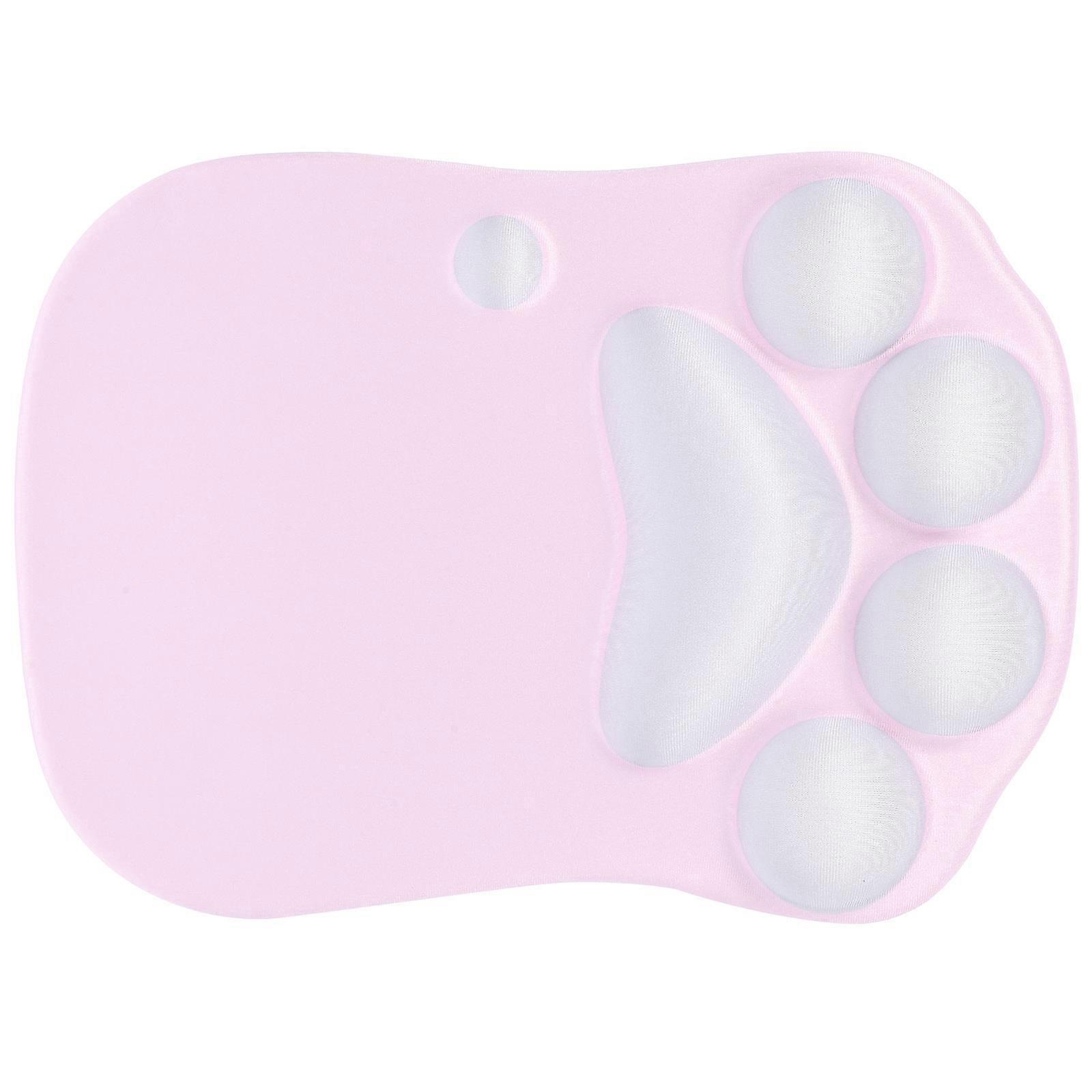 Mouse Pad Wrist Rest Cat Paw Shape Providing Comfort 2Pcs for Home Use
