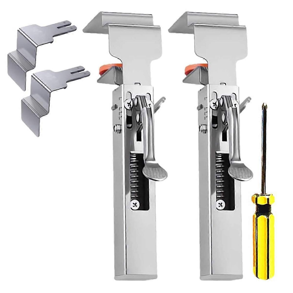 Drawer Clamp, Claw Clamps for Cabinets, with Large Clips, Silver