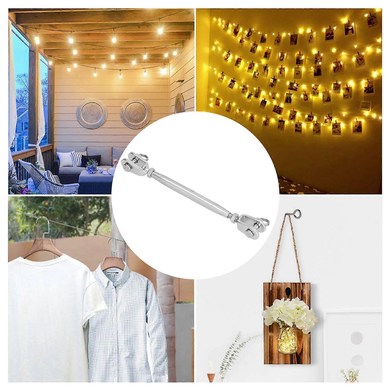 Stainless Steel Cable Railing Kit M5 Wire Rope Turnbuckle Hook