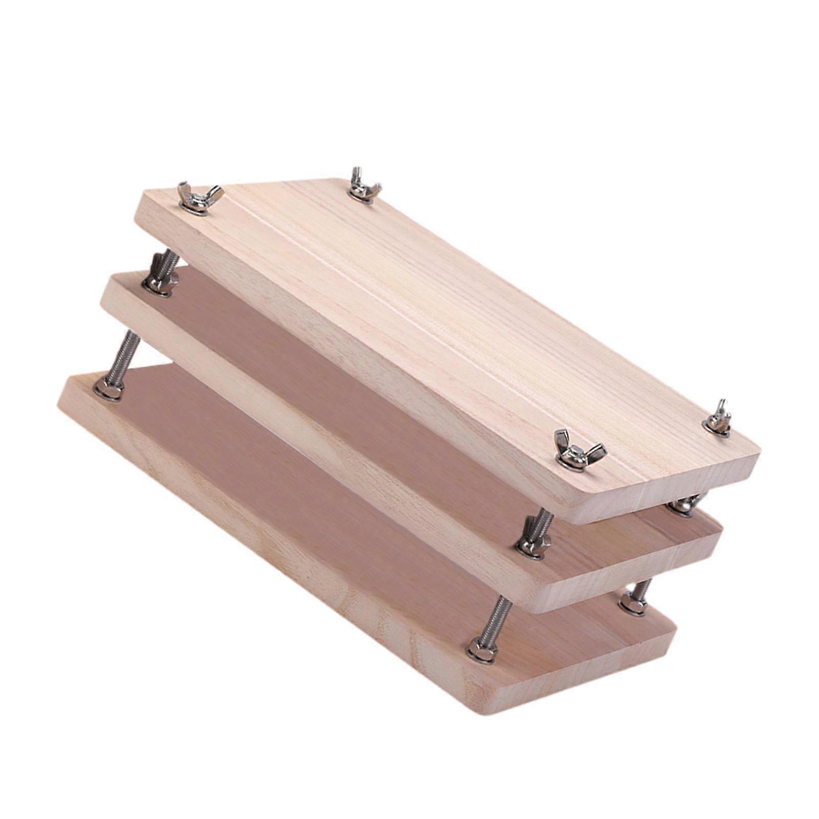 Book Press 3 Boards Portable Binding Press for Documents Scrapbooking Labels