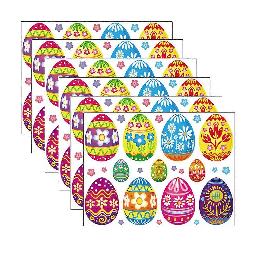 Removable Wall Sticker Easter Egg Design for Home Decoration 16 Sheets