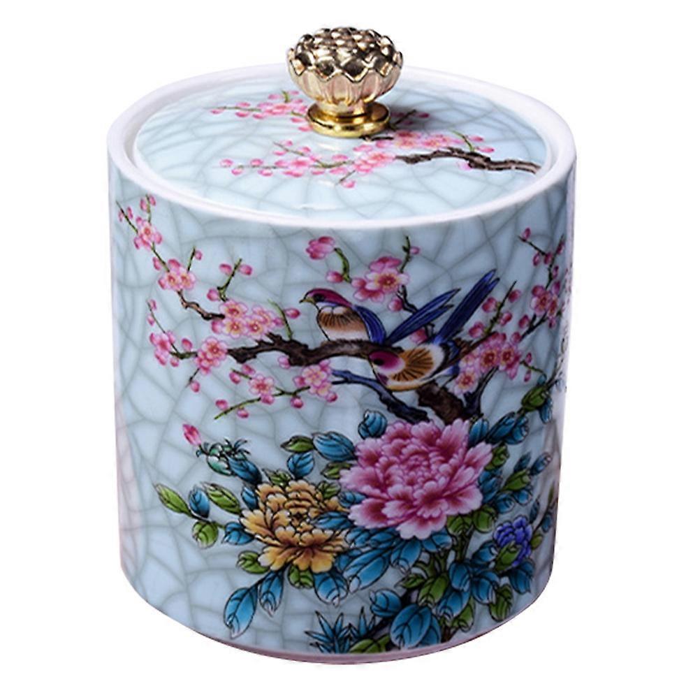 Ceramic Canister 2Pcs Decorative Storage For Home Use 3.7X5.7X2.9In Multi-Purpose