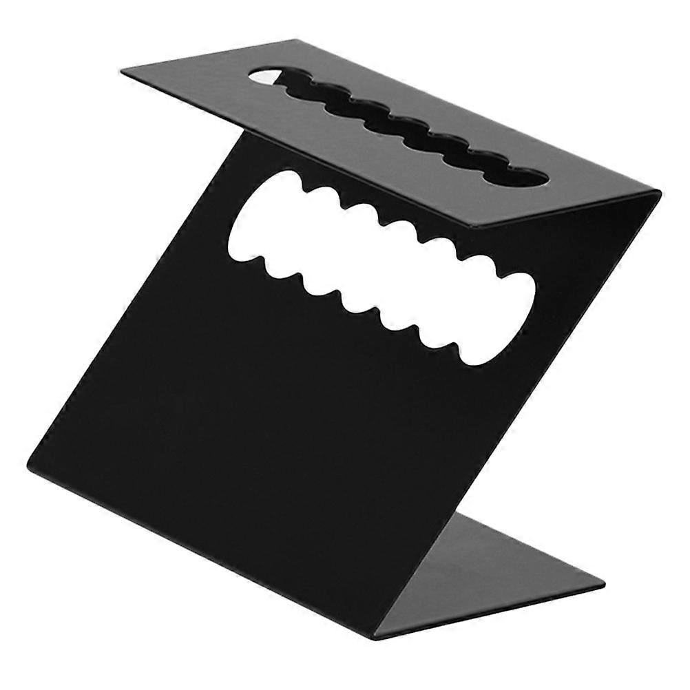 Metal Pen Holder Display Stand for Desk Use with 4Pcs Storage Rack