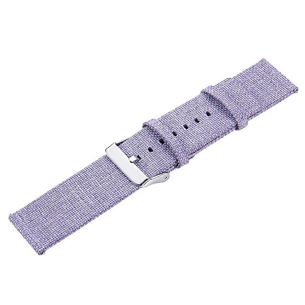 Canvas Wristband Nylon for Smartwatch Use 1Pcs Purple Durable Watch Replacement