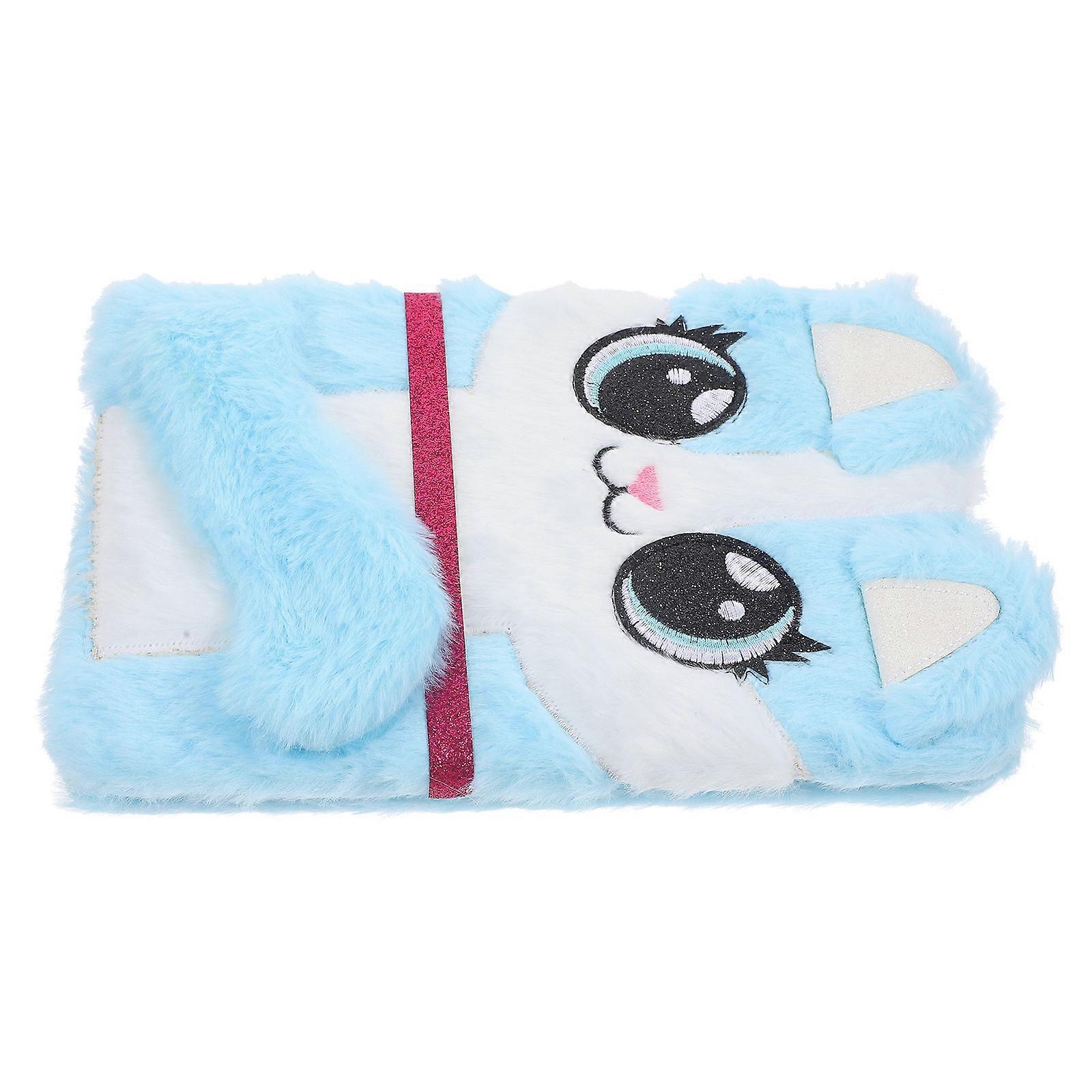 Fluffy Cartoon Notepad Plush Notebook For Office Workers Daily Planning 1Pcs