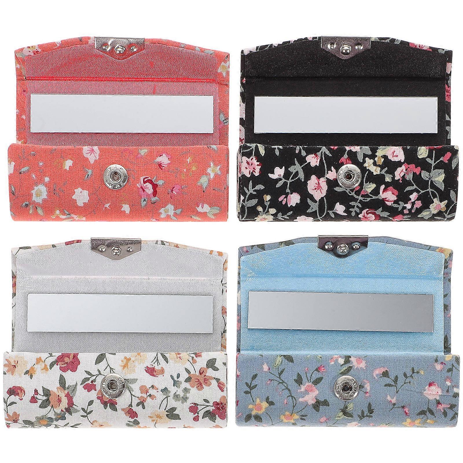 Lipstick Holder Vintage Lipstick Case with Mirror 16Pcs for Packing Use