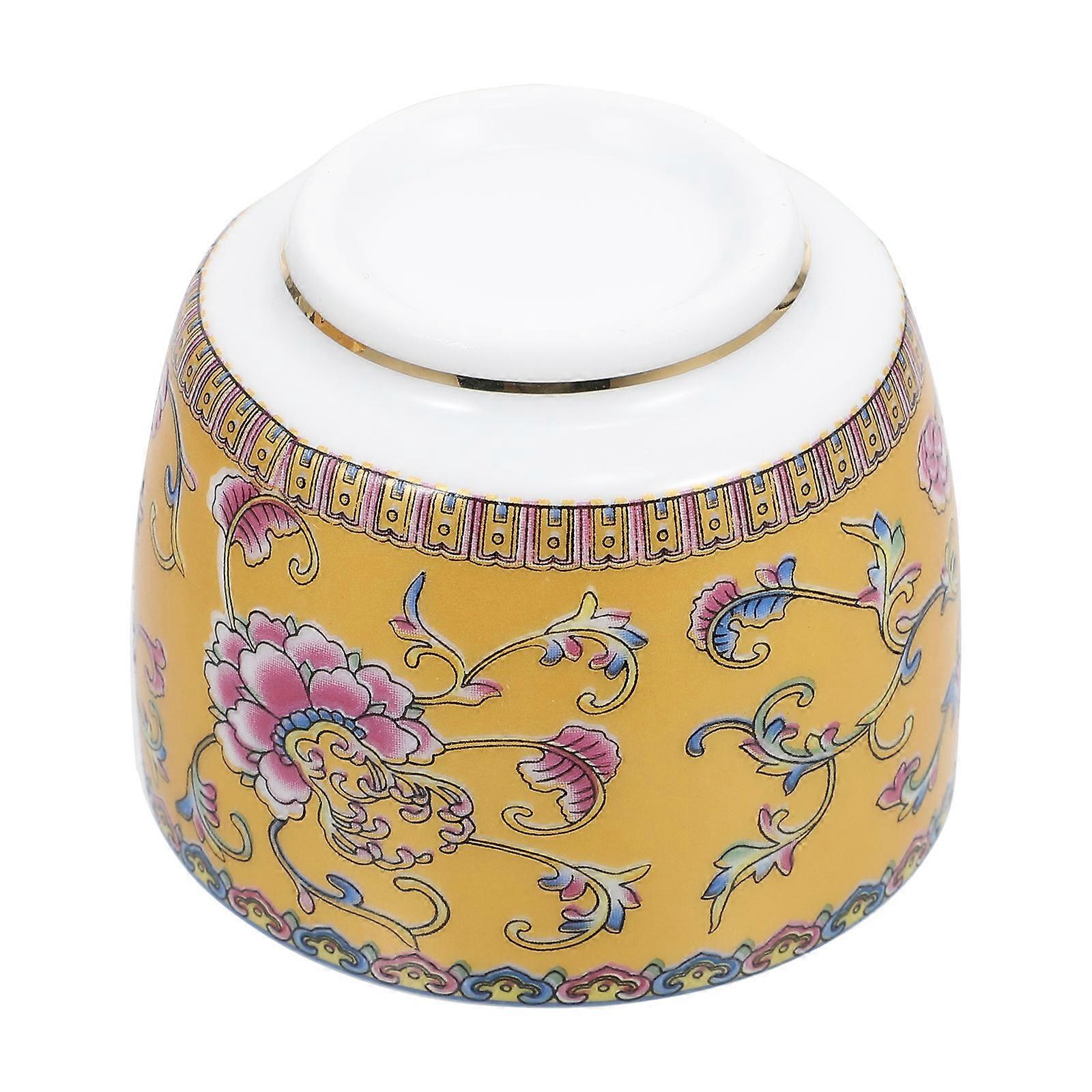 Kung Fu Tea Bowl Ceramic Tea Ware Cylinder Shape Heat Resistant 7x7x5CM 1Pack