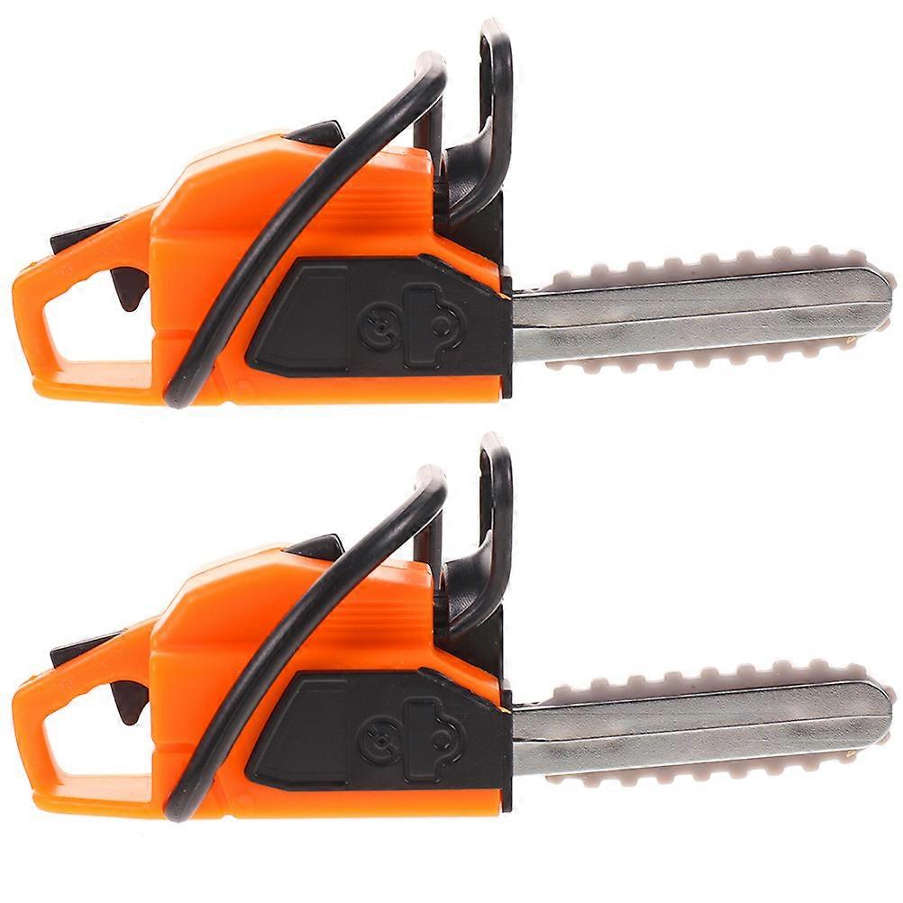 Mini Chainsaw Figurine for Mini House Decor 8Pcs Simulated Chainsaw Prop