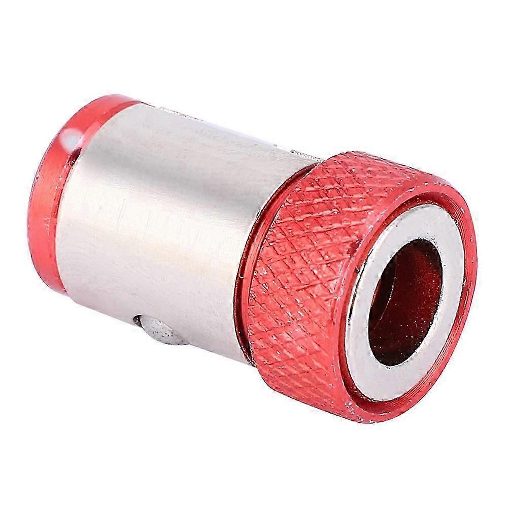 5-Piece Magnetic Screwdriver Set with Anti-Slip Grip in Red Aluminium Alloy for DIY Tasks