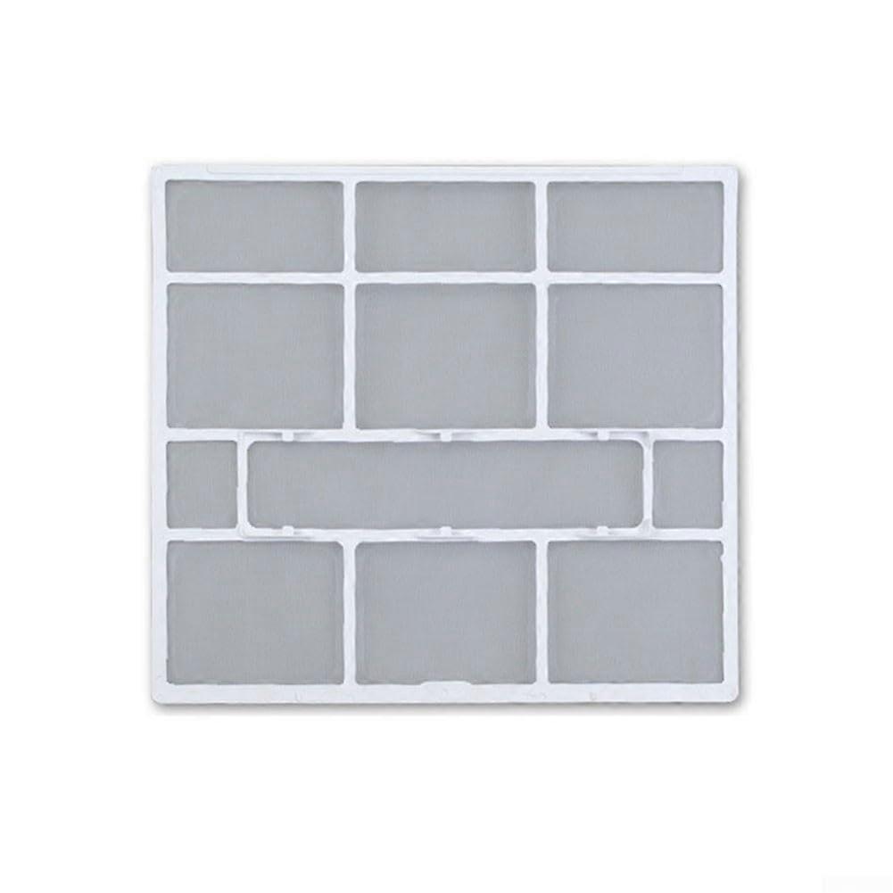 Indoor Unit Air Conditioner Dust Screen Filter Cover Plastic Mesh Guard For Hanging AC 30.7x28.5cm Easy to Install