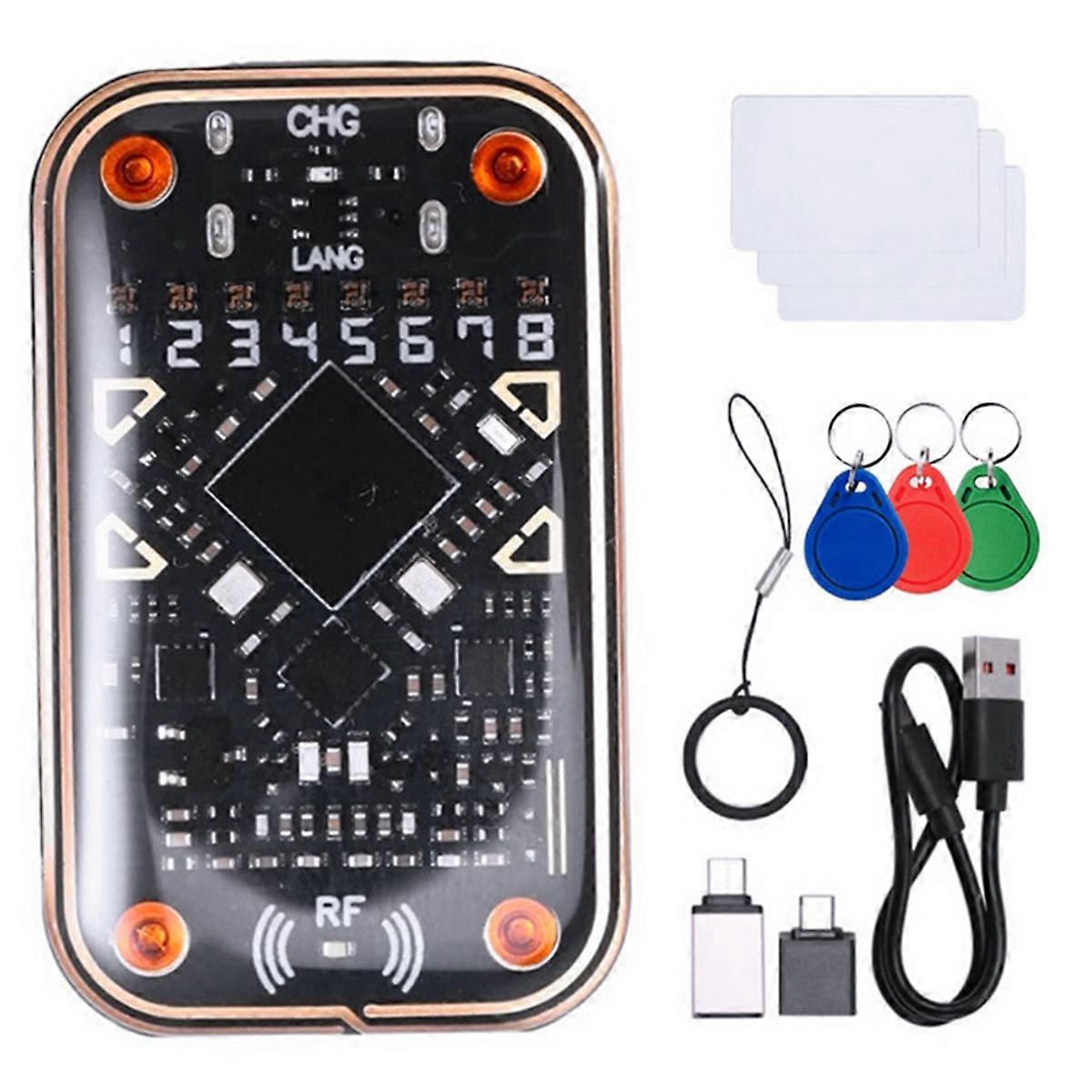 Chameleon V2.0 RFID Smart Card Emulator+3XUID Keychain/CUID Card