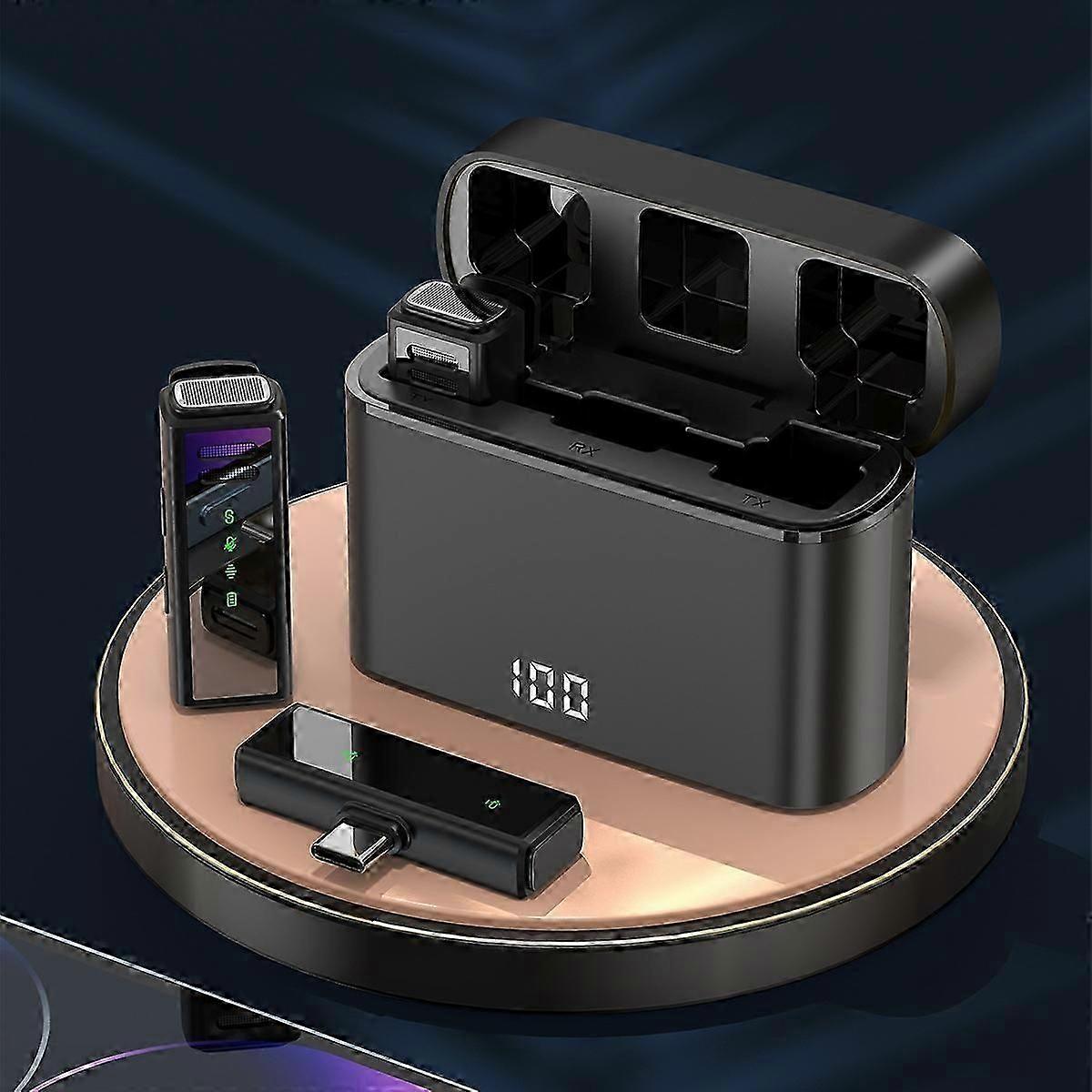 J88 Mini Intelligent Noise Reduction Wireless Collar Microphone