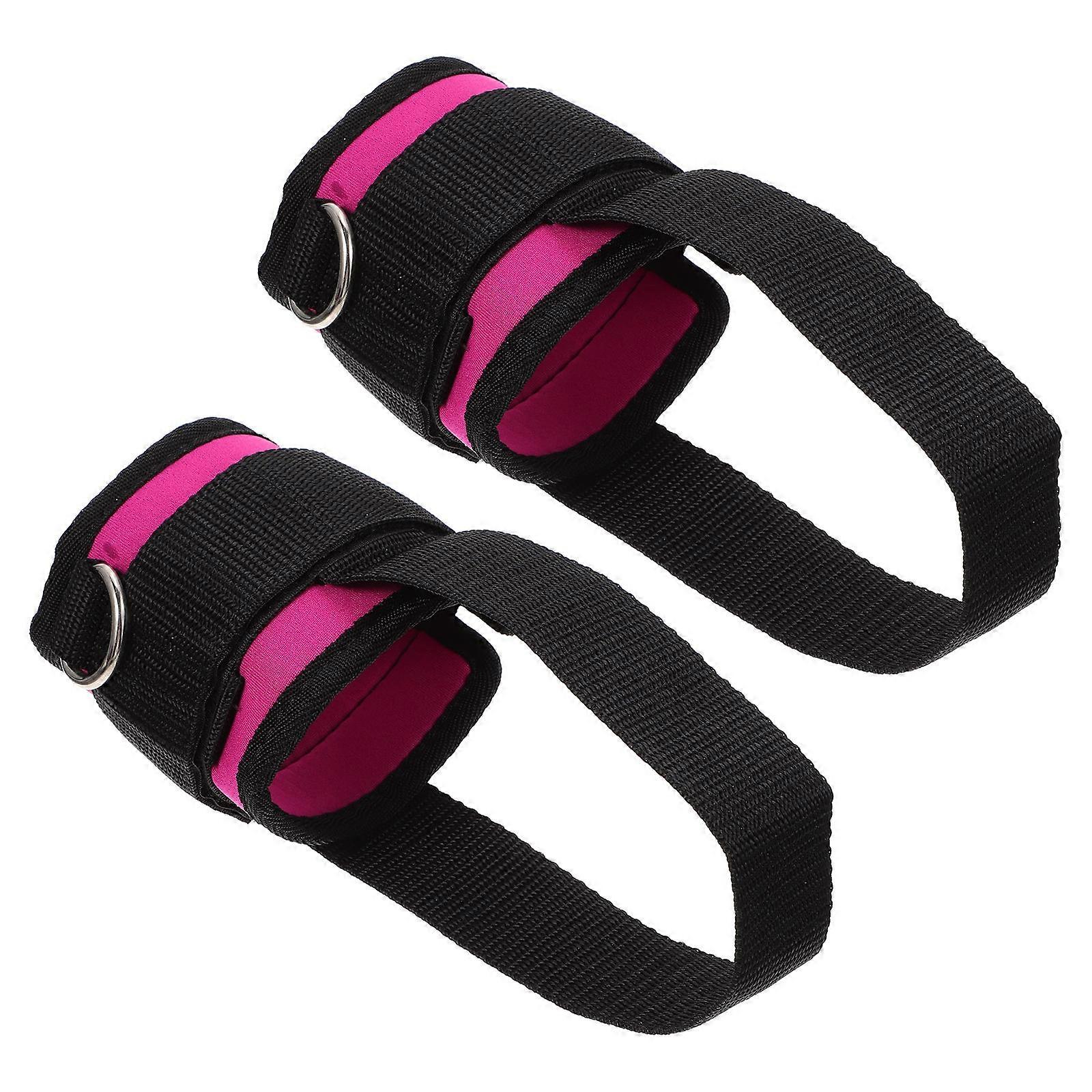 Multifunction Ankle Support Gluteus Focus Workout Aid 20x9cm Rosy 1 Pair