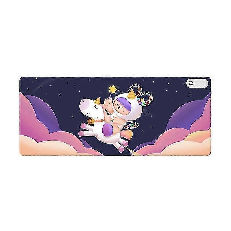 Intelligent Digital Display Timing Heating Mouse Pad Office Desktop Electric Heating Mat, CN Plug, Style:Unicorn 80x33cm